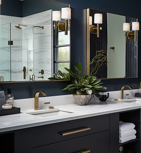 bathroom mirror