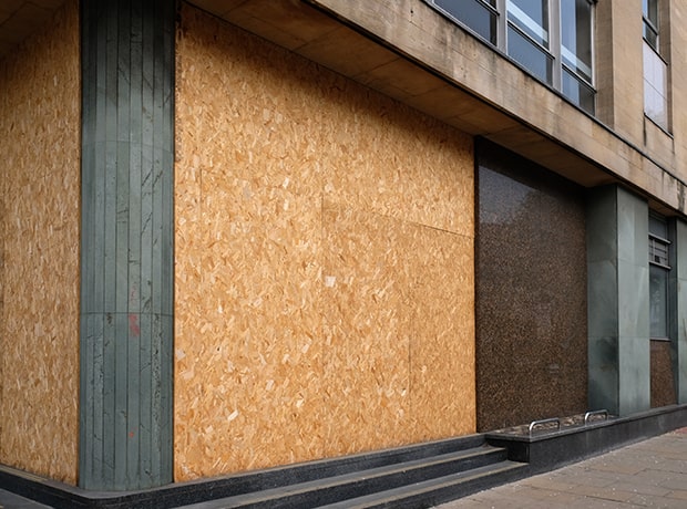 Emergency board-up services